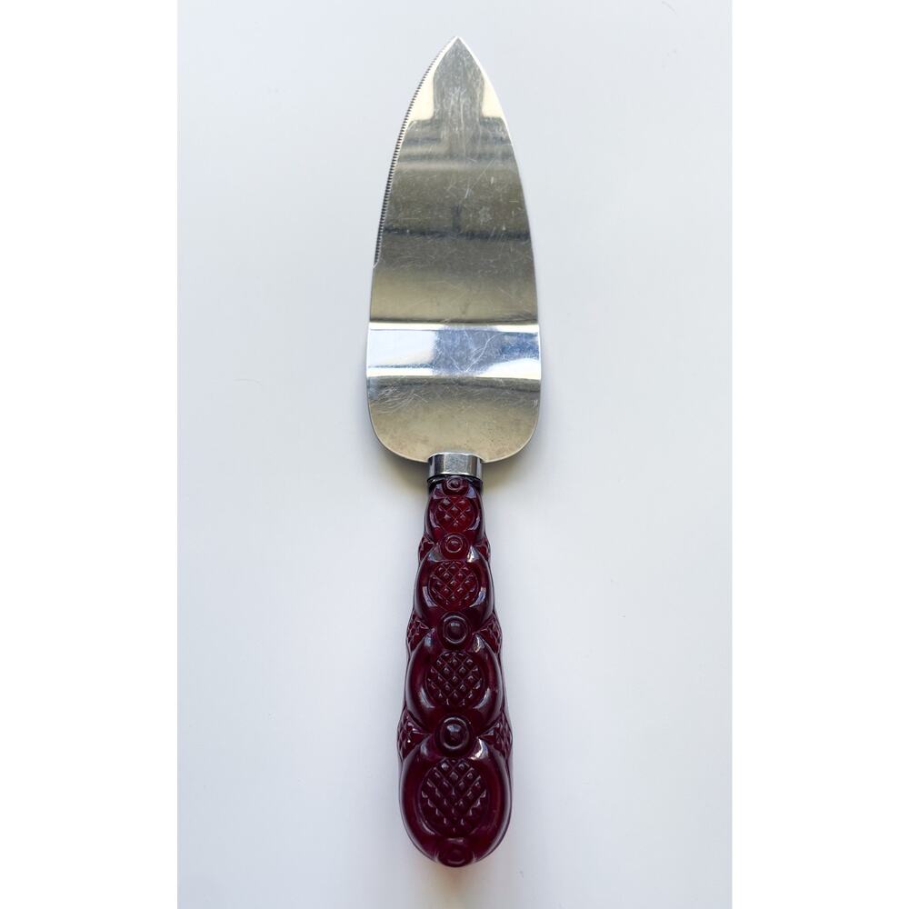 Avon Cape Cod Pie Cake Server Ruby Red Sheffield England